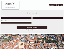 Tablet Screenshot of marmonthotel.com